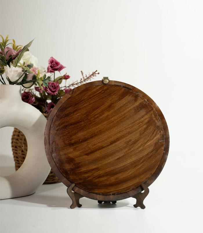 Golden Fall Tree – Hand Embroidery Art for Wall Decor & Tabletop Display